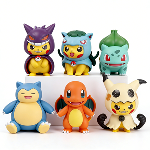 Figura de PVC OEM con NFC, Pika Cosplay, Linda Figura de Anime de Gengar, Mini Modelo de Acción, Estatua de <span class=keywords><strong>Manga</strong></span>, Caja Sorpresa de Pocket Monster para Marca - Product Image 2