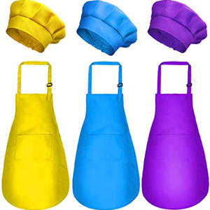 V-6998 Sleeveless Anti-Fouling Polyester Advertising <strong>Apron</strong> Baking DIY Chef Hat Parent-<strong>Child</strong> <strong>Apron</strong> <strong>Apron</strong> - Product Image 2