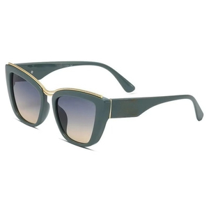 Vintage Oversized Cat Eye Sunglasses Thick Frame Gradient Lens UV400 Protection Trendy Women Fashion <b>Eyewear</b> - Product Image 3