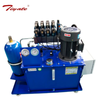 Groupe hydraulique sur roues avec ventilateur refroidi par air et boîtier électrique pour station d'alimentation hydraulique de tête de puits