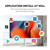 Televisor Portátil Inteligente Inalámbrico de 21.5/24/32 Pulgadas, Pantalla Táctil Recargable, Android, para Interiores