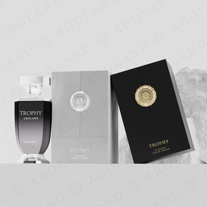 Aboland Trophy Eau de Parfum 100ml Boîte Rigide Logo Doré Feuille d'Or Doublure en Satin Emballage Cosmétique Haut de Gamme - Product Image 6