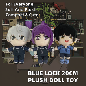 Venta al por Mayor de Peluches de BLUE LOCK: <span class=keywords><strong>Nagi</strong></span> <span class=keywords><strong>Seishiro</strong></span>, Mikage Reo, Bachira Meguru, 20CM, Súper Suaves, Rellenos de Algodón PP, Unisex, para Mayores de 14 Años, para Fiestas - Product Image 4