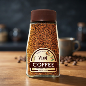 กาแฟอาราบิก้า 100% แบบฟรีซดราย วินัท 200 กรัม รสขม ได้รับการรับรองฮาลาล ผลิตในเวียดนาม บรรจุขวด - Product Image 2