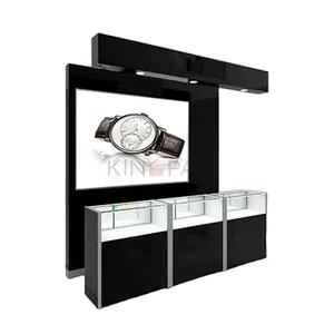 Professional watch luxury showcase cabinet for wrist watch shop display stand counter store interior decoration design