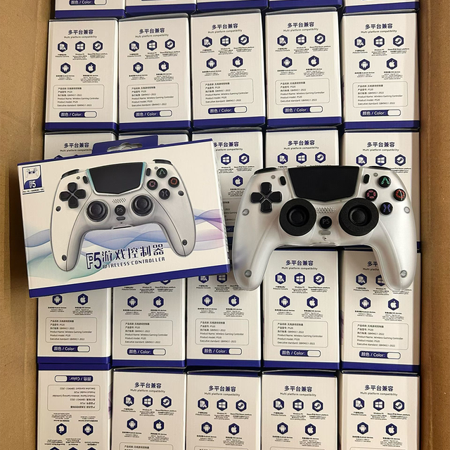 Wireless for for Controller Gamepad Turbo Button Vibration Motor 1000mAh Battery Six-Axis Gyroscope Touchpad Built-in Speaker