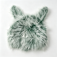 Vente en gros usine : Housse de casque de moto en forme de lapin mignon avec yeux 3D réalistes et fourrure, compatible avec la plupart des casques intégraux