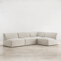 Canapé modulaire en tissu incurvé minimaliste, canapé sectionnel moderne pour salon, canapés sectionnels, canapé de luxe pour salon, meubles de salon