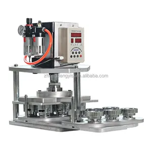 Button <b>Making</b> Machine 25 32 37 44 50 56 58 75mm 6pcs Round Mould Pneumatic Button Maker Automatic Pin <b>Badge</b> Maker - Product Image 1