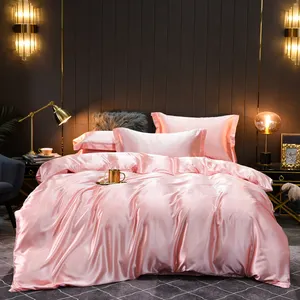 china home textile manufacture queen king size luxury thai silk bedding bed duvet cover bedsheet set