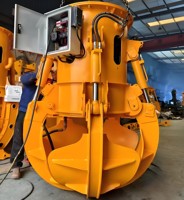 Garra Hidráulica Giratoria para Excavadora Marca ACME, Motor de Agarre, Utiliza Placa de Acero Q345 para Clasificación de Piedra y Madera, Demolición para 1-50t