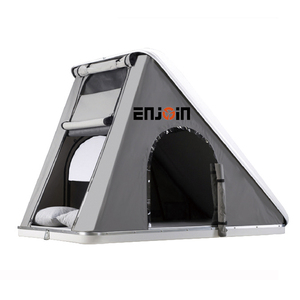 Carpa de Techo Rígida ENJOIN para Acampar al Aire Libre, Blanca y Gris - Product Image 1