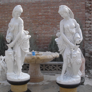 Beautiful Afigurines Large Garden Statuary Marble Angel Statues for Outdoor
