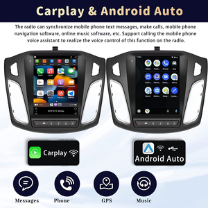 Đầu CD xe hơi Podofo 9.7 inch dành cho Ford <span class=keywords><strong>Focus</strong></span> 2012-2018, tích hợp Carplay, Android Auto, GPS, <span class=keywords><strong>Wifi</strong></span>, FM, RDS, BT, Hifi, CANBUS, MIC, <span class=keywords><strong>camera</strong></span> AHD - Product Image 2