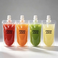 Impression numérique à partir d'échantillons, MOQ 1 pièce, personnalisable en plusieurs matériaux et tailles, pour l'emballage de boissons, jus et sauces, échantillon d'essai