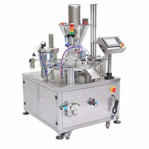 Automatic Tabletop Coffee Filling Packing Machine Automatic Rotary Powder Aluminum Foil Sealk Cup Coffee