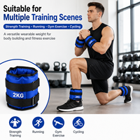 Poids réglables 1kg-6kg en tissu Oxford écologique unisexe pour chevilles, poignets et jambes – Sangles d'entraînement pour renforcement musculaire et équipement de fitness