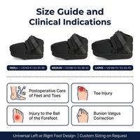 Protège-orteils médical amovible en maille 3D respirante, chaussure post-opératoire de décompression pour l'avant-pied, idéale pour la récupération post-fracture des pieds - Vente Flash