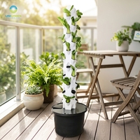 Système hydroponique vertical modulaire à 12 étages en forme de pétale avec éclairage LED à spectre complet pour la culture de légumes à feuilles vertes toute l'année