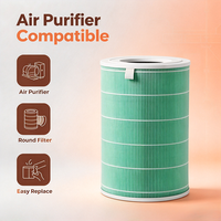 Filter Silinder Hepa Pabrik Cina Baru, Filter Karbon Aktif H13, Menghilangkan VOC, Pengganti Filter untuk Pemurni Udara