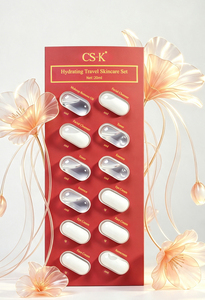 Kit Portátil para el Cuidado de la Piel: Tónico, Loción, Desmaquillante, Aceite, Cápsulas de Suero Desechables, Blister, Personalizado OEM - Product Image 6
