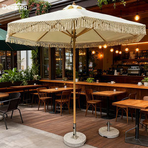 Ombrellone da Spiaggia per Glamping, Piscina Estiva, Decorazione Esterna, Parasole da Spiaggia, Ombrellone da Esterno per Caffetteria con Frange - Product Image 1