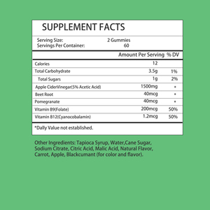 Wholesale Apple Cider Vinegar Gummies with Apple Cider Vinegar Helps Manage Weight Supports Natural Energy Health Gummies - Product Image 2