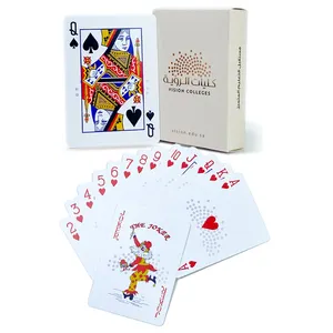 Custom 100% Pvc Poker Playing Card Deck Factory Design Printing Durable Pvc Waterproof Plastic Sheet For Playing Cards