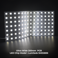 Feuille LED Flexible Ultra Lumineuse avec Lentilles pour Diffusion sur Marbre, Feuille LED DC24V SMD2835 98 LED/Pièce Grande Taille 500*250MM/Pièce Découpable
