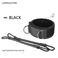 LS1156 Sangle de jambe/cuisse/cheville portable réglable Tube en latex Set Training Leg Thigh Hip Gym Fitness Pull Up Tick Resistance Band