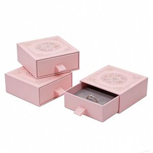 Custom Logo Wholesale Fancy Gift Box Embossing Sponge Lining Recycled Materials Rigid Magnetic Closure Sliding Drawer Jewelry - Product Image 2