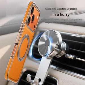 Funda Magnética de Cuero PU para iPhone 17 16 15 14 13 Pro Max 17 Air con Protección de 360 Grados °   Funda Antigolpes con Soporte de Anillo - Product Image 5