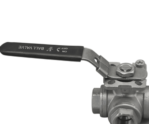 Manual Three-Way Ball <strong>Valve</strong> with Threaded Connection - Product Image 6