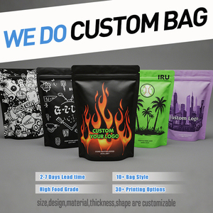 Bolsas de Plástico de 3.5g 14g 28g, Mate, a Prueba de Olores, con Cierre Hermético, a Prueba de Niños, con Cierre Reutilizable, Bolsa de Mylar Personalizada - Product Image 3