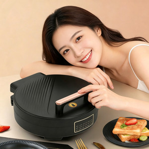 Grill électrique 1500W, surface de cuisson antiadhésive, ouverture à 180 degrés, pour usage domestique - Product Image 1