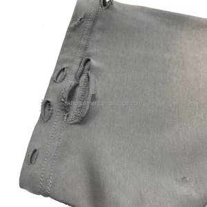 T-shirt col rond personnalisé OEM&ODM 300 g/m² effet vieilli, imprimé DTG, t-shirt épais vieilli pour homme - Product Image 3