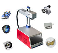 20W 30W Printer Laser Serat Mikro Portabel Laser Mini untuk Cincin Perhiasan Logam Gelang Serat Laser Harga Mesin Penanda
