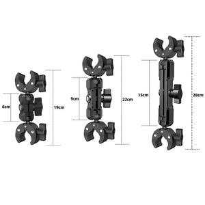 Caméra de tableau de bord panoramique rotative à 360 degrés pour moto avec support de fixation et pince pour rétroviseur - Product Image 2