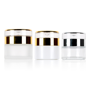 Custom Logo <b>Glass</b> Cream <b>Container</b> Empty <b>Glass</b> Cream Jar With High Quality Cosmetic <b>Glass</b> Bottle For Lotion Balm With Screw Lid - Product Image 2