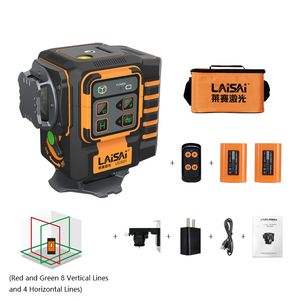12-линейный красный/зеленый двухцветный Высокоточный инфракрасный лазерный уровень с точностью 1 мм/1,5 мм и гарантией на 1 год - Product Image 2