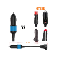 Câble d'alimentation CC 12V 24V 3,5m, fil SJT, compatible avec la plupart des marques de réfrigérateurs/congélateurs portables pour voiture, qualité PVC robuste