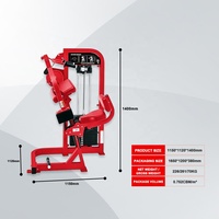 Liva LW-1306 Machine d'extension des triceps assise en acier, équipement de musculation des bras pour salle de sport, station supérieure avec pile de poids
