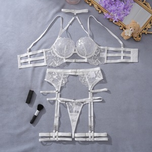<span class=keywords><strong>Completo</strong></span> Intimo Sexy Ricamato in Rete Trasparente Stile Francese con <span class=keywords><strong>Reggicalze</strong></span> - Il Più Venduto - Product Image 5