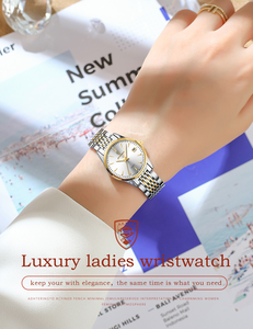 Reloj de Pulsera POEDAGAR 266 Elegante, Luminoso e Impermeable para Mujer, con Calendario, Diseño Simple y Moderno, en Acero Inoxidable, Ideal para Regalo - Product Image 4