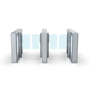 Puerta de barrera oscilante antiavance mecánica con torniquetes de puerta de velocidad de caja de aluminio de contacto seco