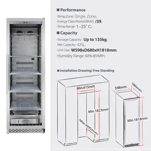 冷蔵庫のコンプレッサー肉乾燥ステーキドライエイジングビーフステーキ冷蔵庫のドライエイジミート冷蔵庫家庭用