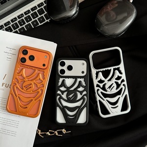 Funda para teléfono móvil con diseño de payaso hueco, acabado mate galvanizado, estilo Ins de moda urbana, para <span class=keywords><strong>iPhone</strong></span> 17 Pro Max 16 15 14 13 12 - Product Image 2