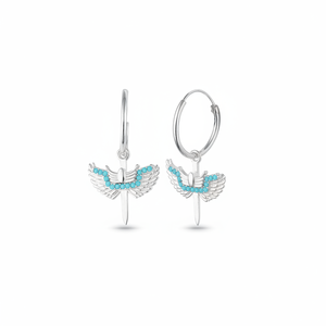 Anillo de Plata de Ley 925 Azuris, Pendiente de Ángel de Miguel, Origen Turquía - Product Image 2