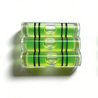 Niveau à bulle rond professionnel 6,5*26 mm, insert de niveau à bulle en acrylique haute précision pour outils de menuiserie et de construction