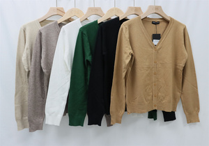 Cardigan en tricot personnalisé pour <span class=keywords><strong>femme</strong></span>, broderie de sequins, col rond, coupe ample, doux, boutonnage simple, vente en gros - Product Image 4